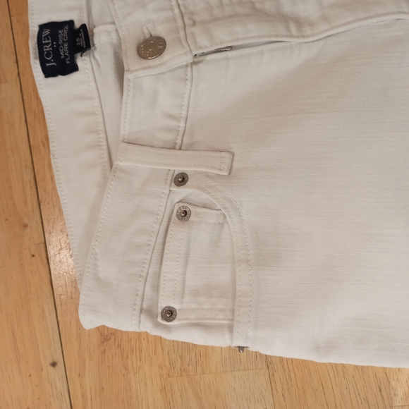 J Crew Flare Crop Jean in White Denim Signature Stretch Women's 25 - Picture 6 of 16